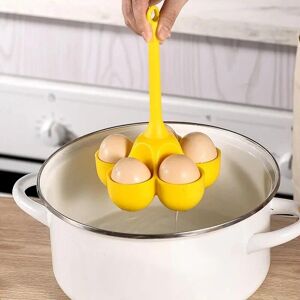 SEEQS 5 Hole Silicone Egg Cooker High Temperature Resistant Steamed Egg Tray Food Grade Complementary Food Tools