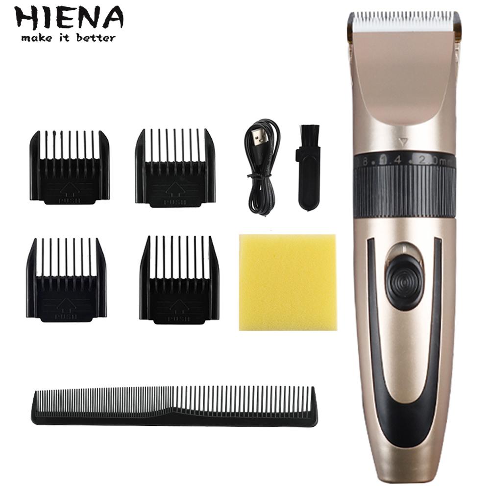 HIENA 2022 USB Electric Hair Clippers Screen Rechargeable Shaver Cordless Beard Trimmer Men Barber Hair Cutting Machine for men