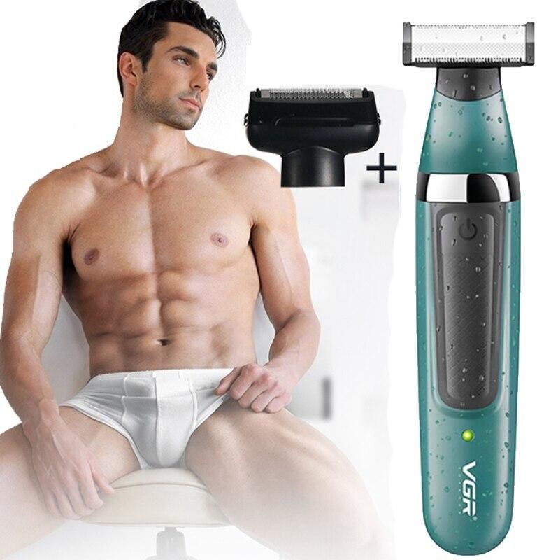 VGR Shaver for Groin Pubic Hair Intimate Haircut Lady Sensitive Areas Razor Bikini Line Sex Places Trimmer Mens Face Shaving Clipper