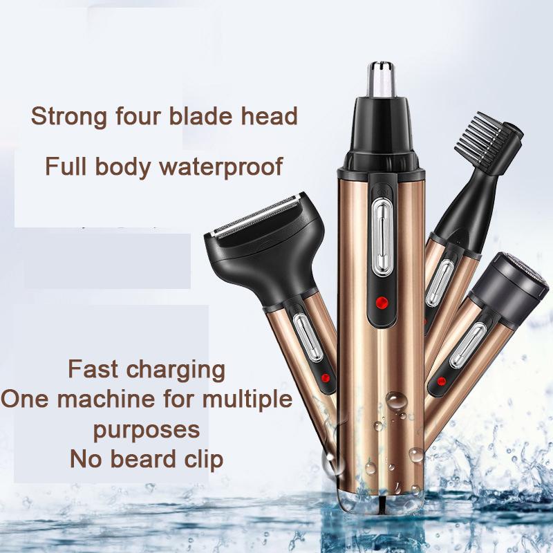 Hey23coming Electric Shaver USB Rechargeable Shaver Shaver Electric Nose Hair Trimmer Scraper Nose Hair Scissors Nose Hair Trimmer