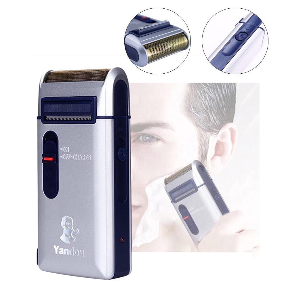 Bluelans Tall Life Is Beauty Portable Shaver Electric Men Razor Rechargeable Trimmer Travel Reciprocating