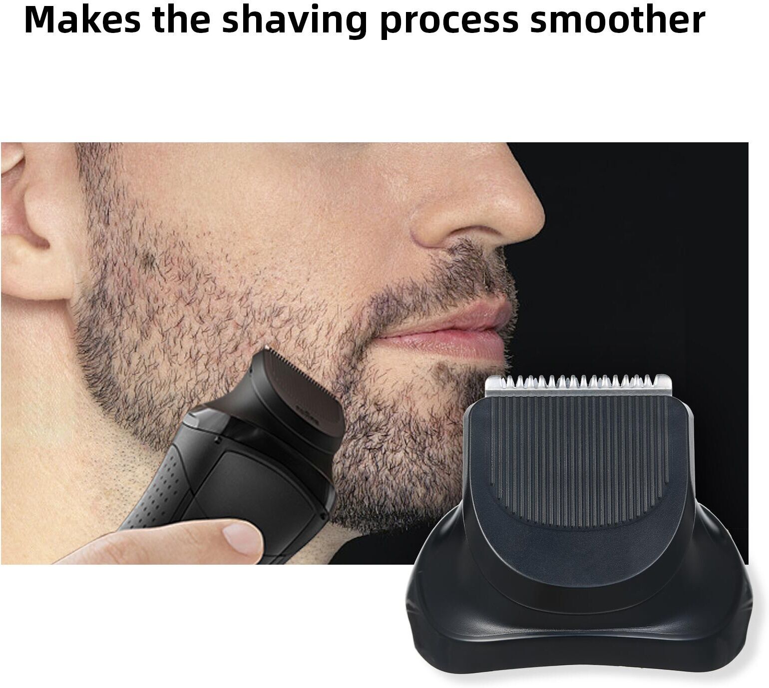 TOMTOP JMS Electric Shaver Head Replacement for Braun Series 3 & 5 Beard Trimmer with 5 Limit Combs Shaver