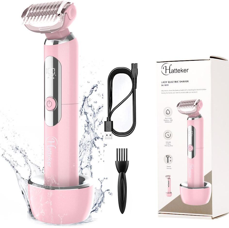 Hatteker Epilator Cordless Hair Removal for Women Shaver & Trimmer for Bikini Scalable Design Hair Shaver