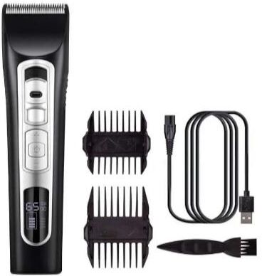 HOD Health&Home Electric Shavers Hair Trimmer Clipper Self Cut Personal Haircutting Kit Lcd Display Usb Charging Cutter For Adult Children Home Use Salon Barber Low N