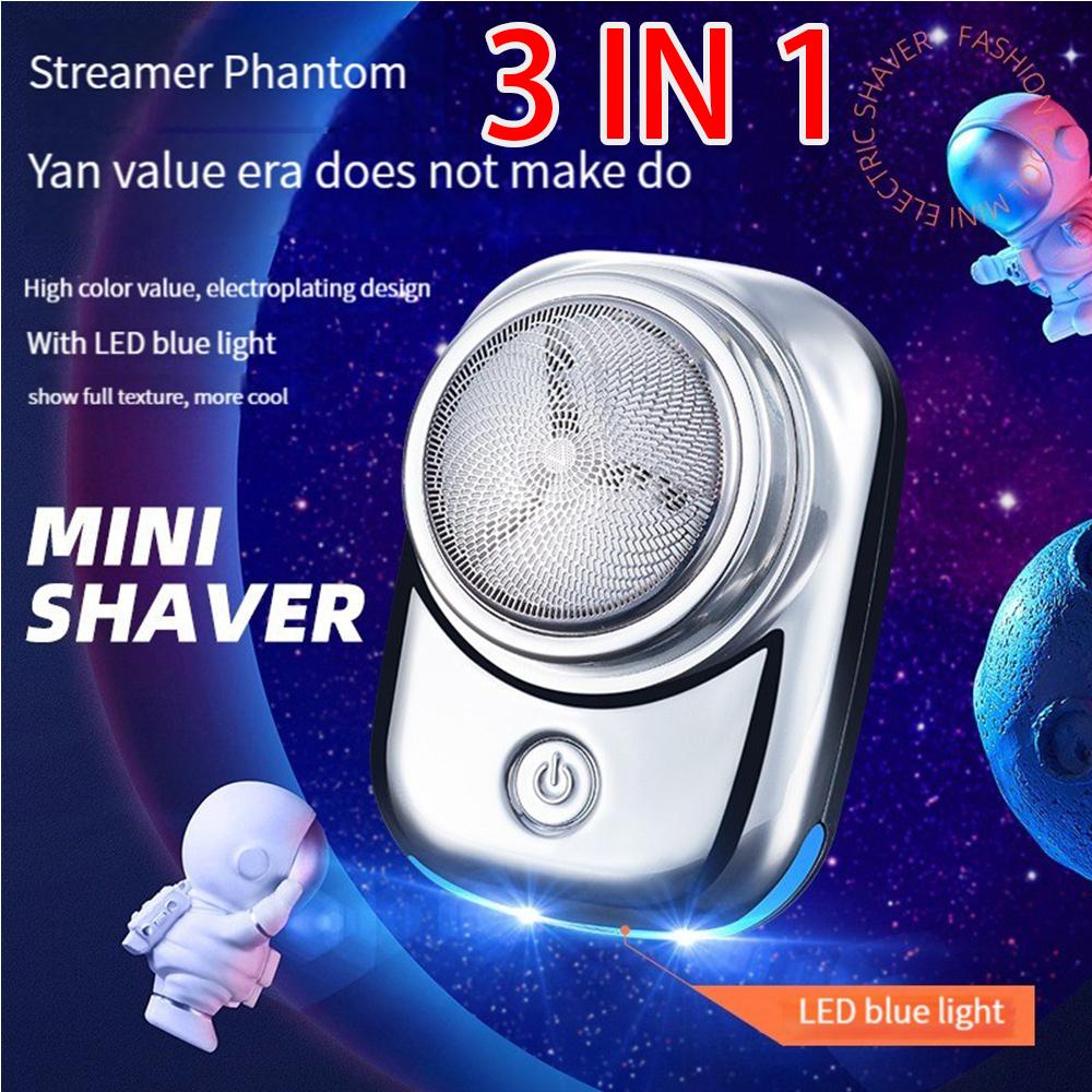 The best future 3 IN 1 Mini USB Electric Shaver Long-Lasting Portable Washable Car Rechargeable Shaver Father's Day Trimmer for Man Barber Hair Clipper