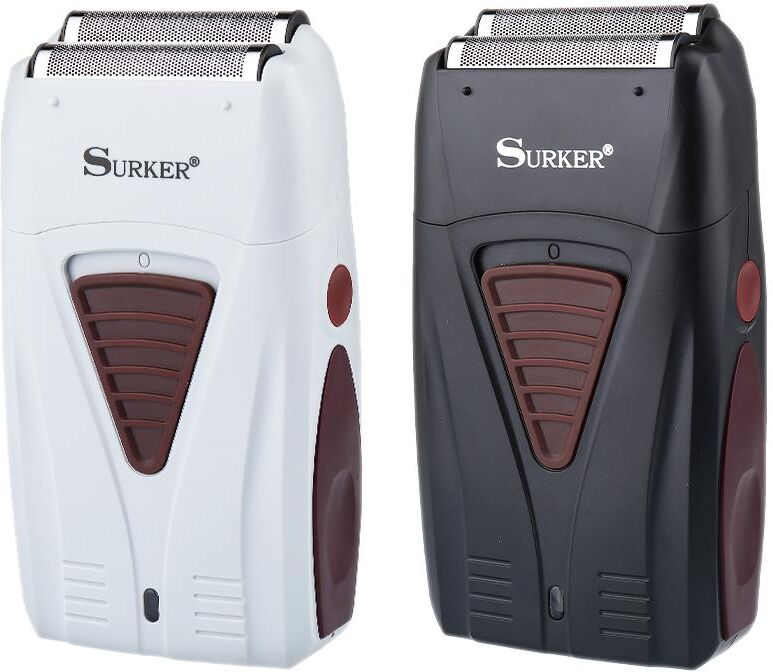 SURKER Electric Shaver Professional Hair Trimmer Rotary Razor Twin Blade Reciprocating Shaver Smart Anti-clamp