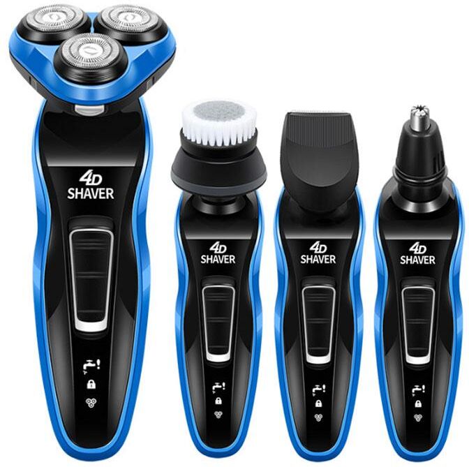 One Faith 4 In 1 Male Electric Shaver Whole Body Washable Shaving Machine Rechargeable Beard Trimmer