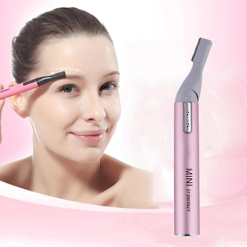 WanFuLai Women Painless Electric Eyebrow Trimmer Lipstick Electric Shaver Razor Remover Shave Hair Removal Eyebrow Trimming Tool