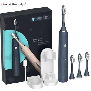 Kinsei Beauty Magnetic Levitation Electric Couple Toothbrush Charge Smart Sonic Toothbrush Automatic Ultrasonic Brush Teeth Cleaning IPX7