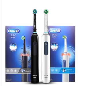 Oral-B Oral B Pro Ultra Electric Toothbrush Pro 4 Pressure Sensor 48,800 Strokes/Min 2 Min Timer 30s Reminder 4 Modes 3 Brush Heads