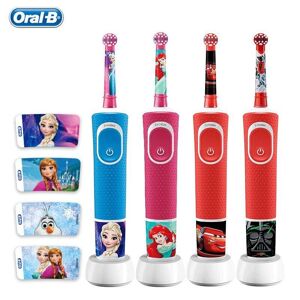 Oral-B Oral B Children Recharging Electric Toothbrush 2 Modes Waterproof Gum Care Safety Sensitive Teeth Brush Heads for Kids Ages 3+