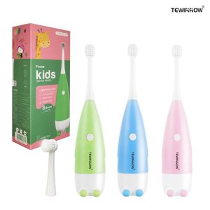 TEWIRROW Cartoon Children Electric Toothbrush Soft Bristle Kids Professional Tooth Brush Battery Power Supply Brush 3-15 Ages