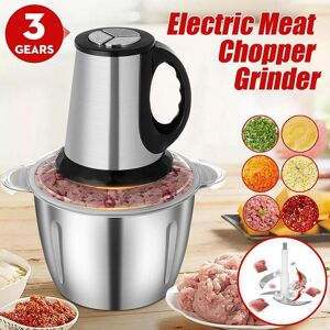 The Romantics 800W 3L Stainless Steel Meat Grinder 3 Speed Electric Chopper Meat Grinder Household Automatic Mincing Machine Food Processor