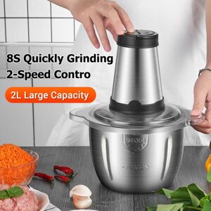 TOMTOP JMS Electric Meat Grinder 2L Multi Function Stainless Steel Food Processor for Meat Vegetables Fruits