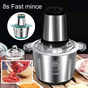 Lifeone Electric Meat Grinder Stainless Steel Food Processor Chopper Kitchen Utensils Vegetable and Fruit Chopper Household Grinder