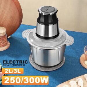 Decor Dream 3/2L Electric Meat Grinders 2 Speeds Meat Vegetable Chopper Stainless Steel Crusher Slicer Foods Processor Sausage Maker