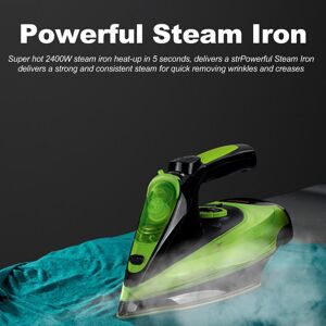 TOMTOP JMS Cordless Iron,Steam Iron 2400W,Lightweight Portable Steam-Dry Iron for Clothes,Non-Stick Soleplate