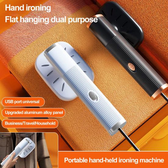 yixiubaoo Portable Steam Iron with Handle Water Tank Design Dry Wet Use One-key Start Handheld Ironing Machine Clothes Wrinkle Remover