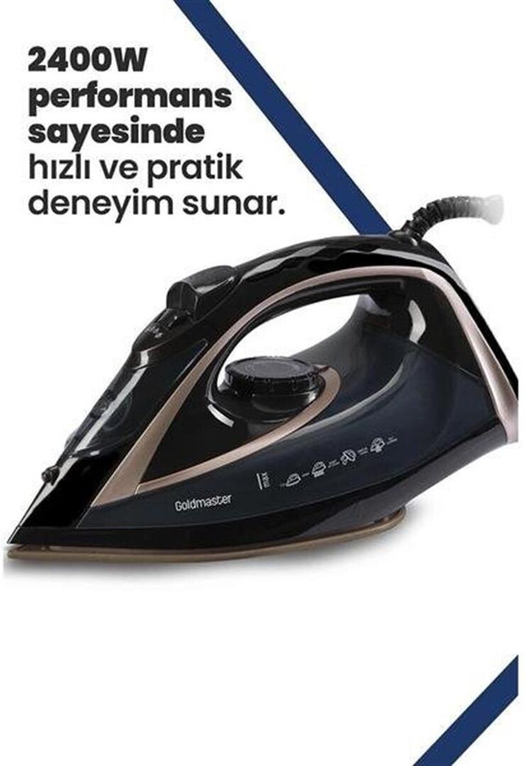 Goldmaster Smarty Ceramic Sole Steam Iron Black