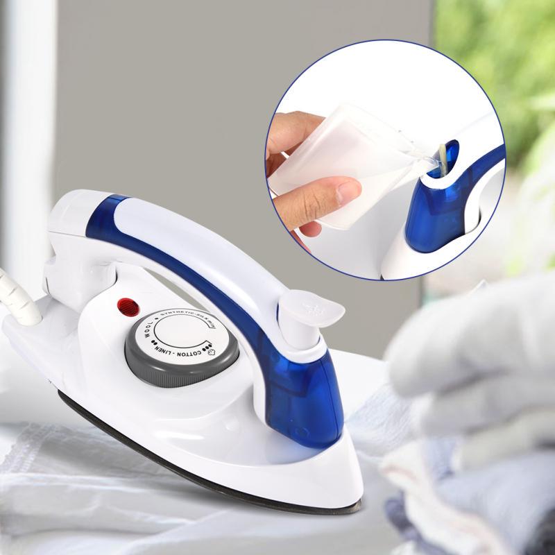 Pc1ZY Portable Foldable Folding Compact Handheld Steam Travel Iron Temperature Control