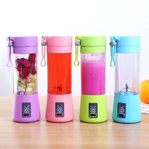 JTKE Portable Fruit Juice Blenders Summer Personal Electric Mini Bottle Home USB 6 Blades Juicer Cup Machine For Kitchen