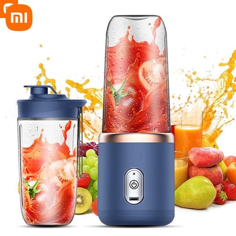 Xiaomi-1 400ml Portable Electric Juicer Fruit Juice Cup USB Rechargeable Automatic Small Fruit Squeezer Food Mixer Ice Crusher Portable Juicer Machine