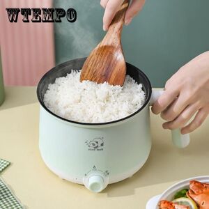 WTEMPO Multifunctional Electric Chafing Dish Small Electric Cooker Non-stick Mini Rice Cooker Integrated Electric Cooker with Steaming Bowl