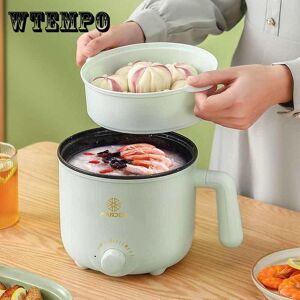 WTEMPO Multi Functional Electric Cooker Student Cooker Electric Rice Cooker Mini Electric Frying Pan Dormitory Instant Noodles