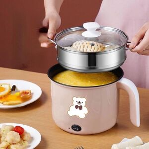 A MIJIA Home Non Stick Electric Pot Mini Rice Cooker with Steamer Frying Pan Electric Cooker Cooking Pot Hot Pot Multi Cooker Mini Electric Cooking Pot Instant