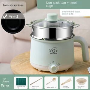 A MIJIA Home Multifunctional Electric Chafing Dish Small Electric Cooker Non-stick Mini Rice Cooker Integrated Electric Cooker with Steaming Bowl