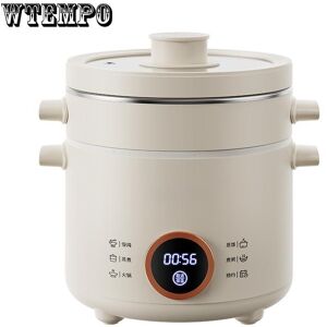 WTEMPO 2L Electric Rice Cooker Cooking Pot Mini Multicooker Lunch Box Rice Cookers Hotpot Non-stick Electric Skillet Food Steamer 220V