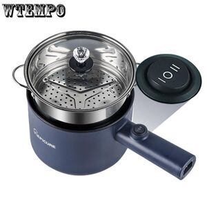 WTEMPO Multifunction Cooker 1.8L Household Single/Double Layer Pot Electric Rice Cooker Student Dormitory Mini Non-stick Pan Pots with Steamer