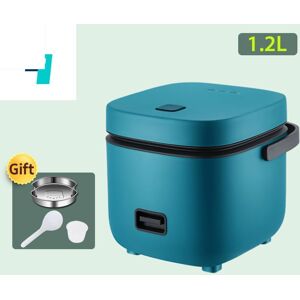 Global purchasing Mini Rice Cooker 1.2L Electric Cooker with Steamer One-button Control Food-grade Non-sticky Liner