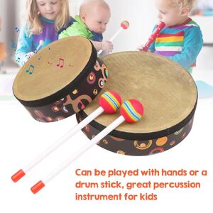 TOMTOP JMS Hand Drum Orff Music Percussion Instrument Portable Drum Instrument with Drumstick