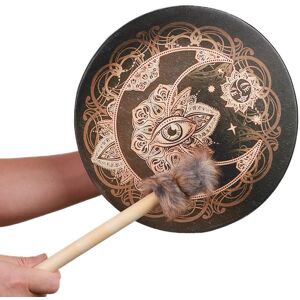 Sunnyway Hand Drum Vegan Shaman Alchemical Moon Drum Sound Spiritual Healing Tool with Drum Stick