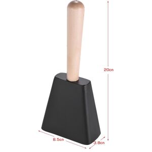 TOMTOP JMS Professional Metal Cowbell with Wooden Handle Mallet Percussion Instrument