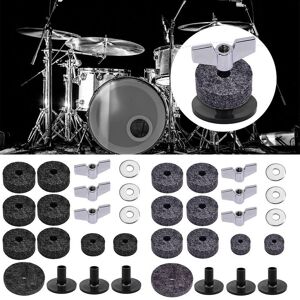 Wanouqiang for Drum Set Cymbal Stand Sleeves Cymbal Sleeves Long Cymbal Sleeves with Flange Base Cymbal Felts