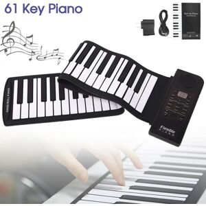 Musical 3 61 Keys Portable Roll Up Flexible Silicone Piano USB Electronic MIDI Keyboard Organ