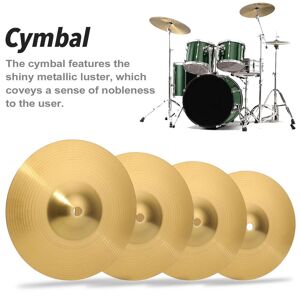 TOMTOP JMS Brass Crash Cymbal Drum Instrument Cymbals Practical Alloy Cymbal for Percussion Instruments