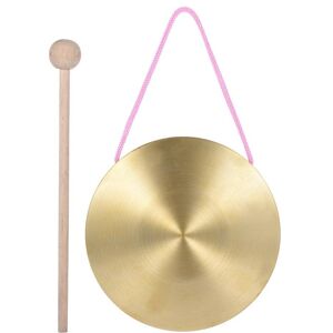 TOMTOP JMS 15cm Hand Gong Cymbals Brass Copper Chapel Opera Percussion Instruments with Round Play Hammer