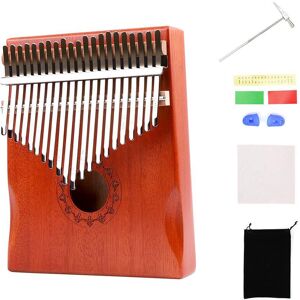 TOMTOP JMS 21-Key Portable Wooden Kalimba Thumb Piano Mbira with Carry Bag Tuning Hammer Cleaning Cloth Finger