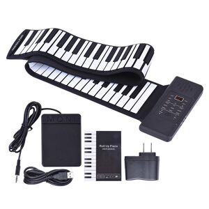 POTAN MUSIC 61 Keys 88 Keys Roll Up Piano Flexible Soft Electronic Digital Piano Roll Up Keyboard Piano Portable