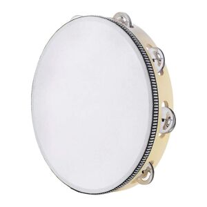 CHENXI Watches Tambourine for Adults 10 Inch Hand Held Drum Bell Birch Metal Jingles Percussion Gift Musical Educational Instrument