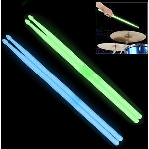 Musical 3 5A Noctilucent Drum Stick Glow in The Dark Stage Performance Luminous Drumsticks 2 Colors Optional