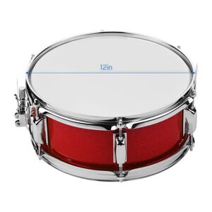 TOMTOP JMS 12inch Snare Drum Head with Drumsticks Shoulder Strap Drum Key for Student Band