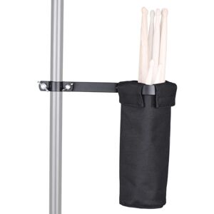 Ammoon Drum Stick Holder Drumstick Bag 600D with Aluminum Alloy Clamp for Drum Stand