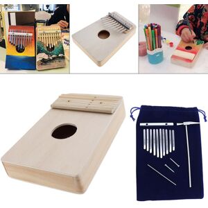 Musical 3 10 Key Kalimba DIY Kit Set Beech Wood Thumb Piano Mbira Gift for Kids Handwork Painting