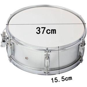 TOMTOP JMS Professional Snare Drum Head 14 Inch with Drumstick Drum Key Strap for Student Band