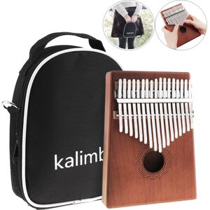 Musical 3 17 Key Mini Kalimba Single Board Mahogany Thumb Piano Set Mbira Keyboard Instrument