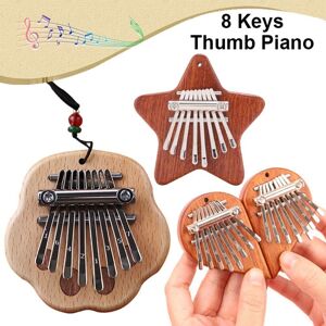 Mndhfjk2 Instrument Finger Keyboard 8 Keys Valentine's Day Thumb Piano Finger Piano Finger Harp Kalimba